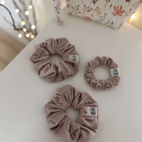 Scrunchie, kímélő hajgumi - Rose