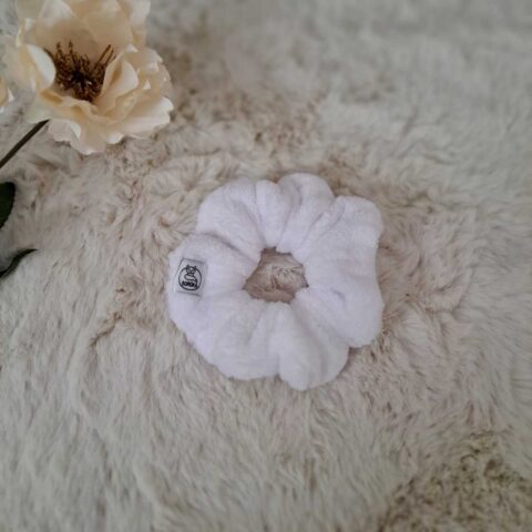Scrunchie, kímélő hajgumi - Hópihe