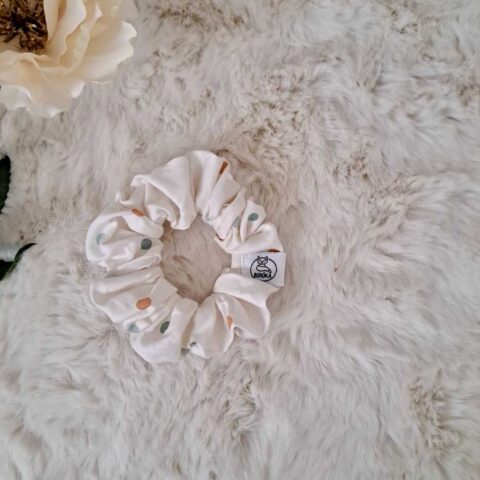 Scrunchie, kímélő hajgumi - Pötyi (pamut)